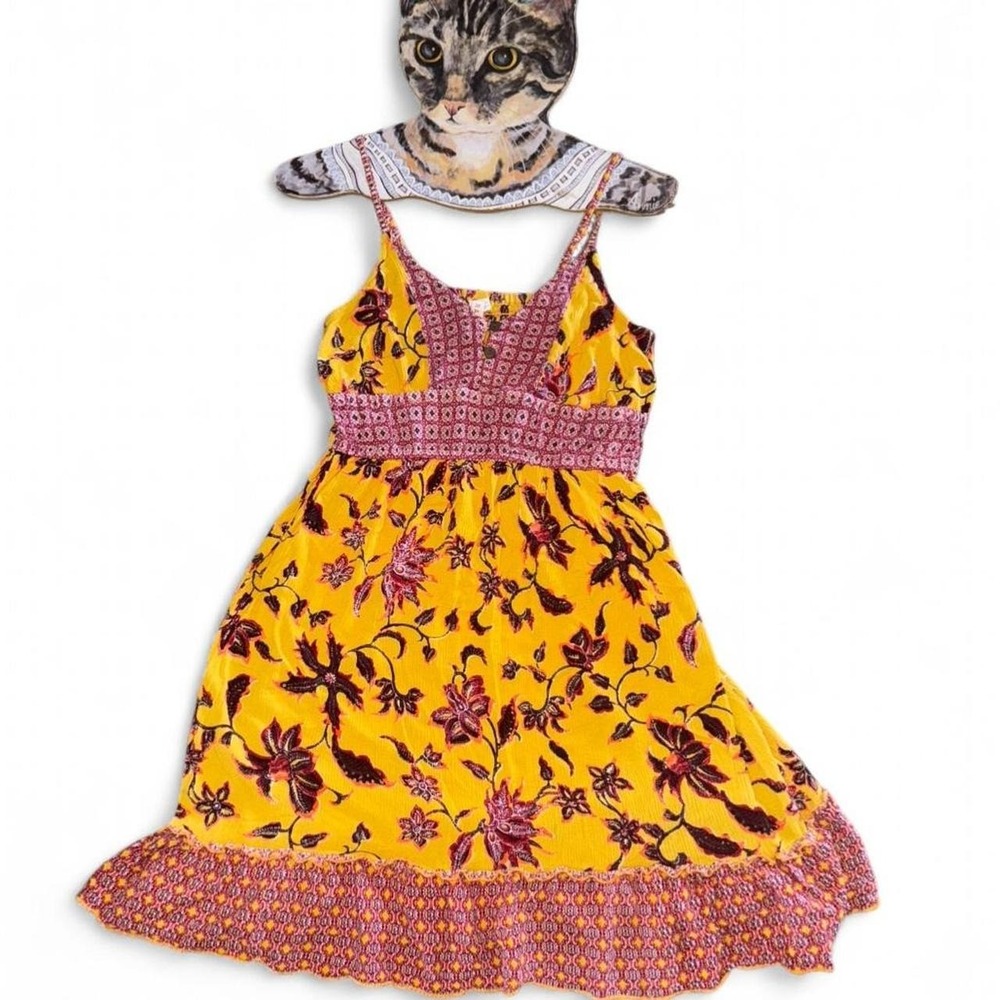 Yellow Raga floral dress